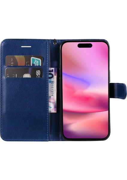 iPhone 16 Kart Yuvaları Cüzdan Telefon Deri Kılıf (Yurt Dışından)