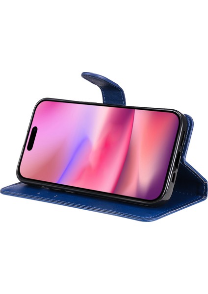 iPhone 16 Kart Yuvaları Cüzdan Telefon Deri Kılıf (Yurt Dışından)