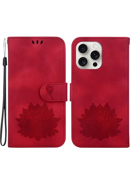 iPhone 16 Pro Max Deri Standlı Cüzdan Kılıfı (Yurt Dışından)