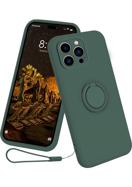 iPhone 16 Pro Askılı Halka Çubuğu Telefon Kılıfı (Yurt Dışından)