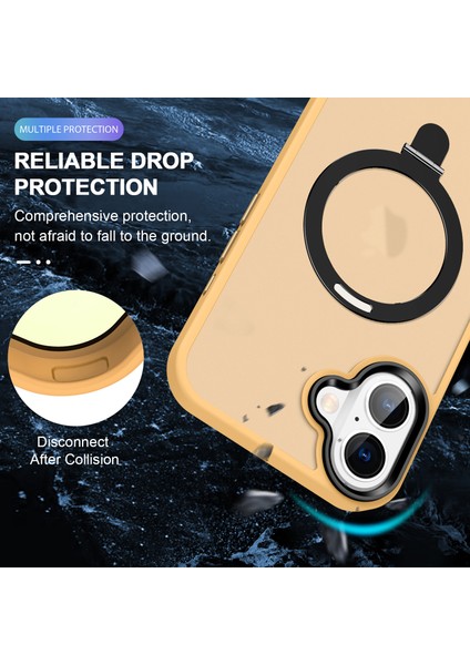iPhone 16 Kickstand Arka Telefon Kapağı Magsafe ile Uyumlu (Yurt Dışından)