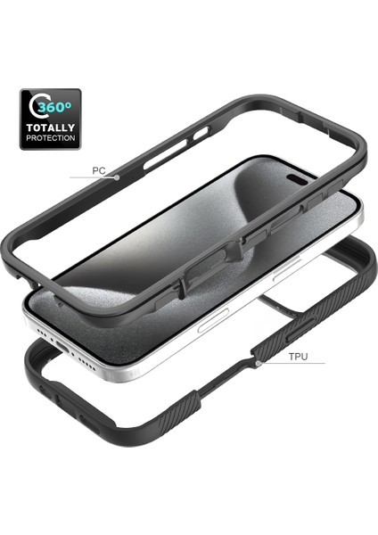 iPhone 16 Pro Düşme Önleyici Pc+Tpu Telefon Kılıfı (Yurt Dışından) fırsatları