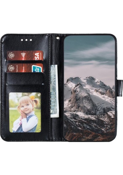 iPhone 16 Pro Max Pu Deri Cüzdan Telefon Kılıfı (Yurt Dışından)