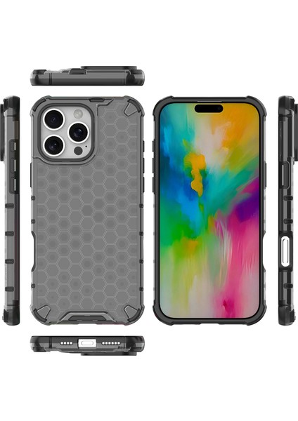 iPhone 16 Pro Petek Şekli Pc+Tpu Telefon Kapağı (Yurt Dışından)