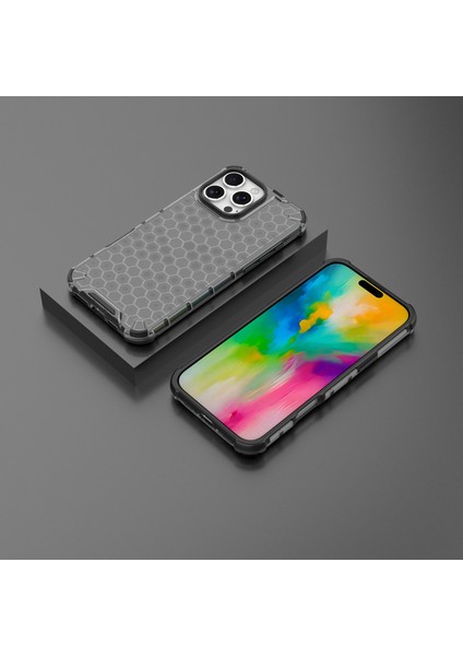 iPhone 16 Pro Petek Şekli Pc+Tpu Telefon Kapağı (Yurt Dışından)