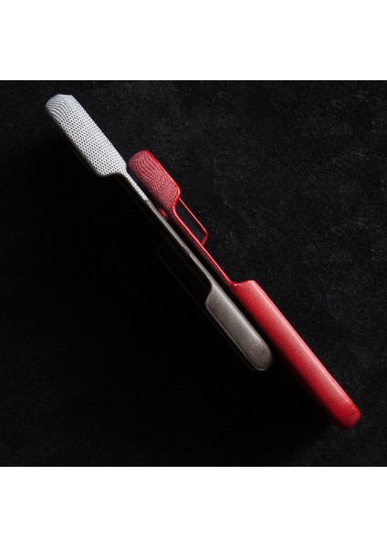 iPhone 16 Pro Max Kart Yuvası Kumaş Doku Deri + Pc Telefon Kapağı (Yurt Dışından)
