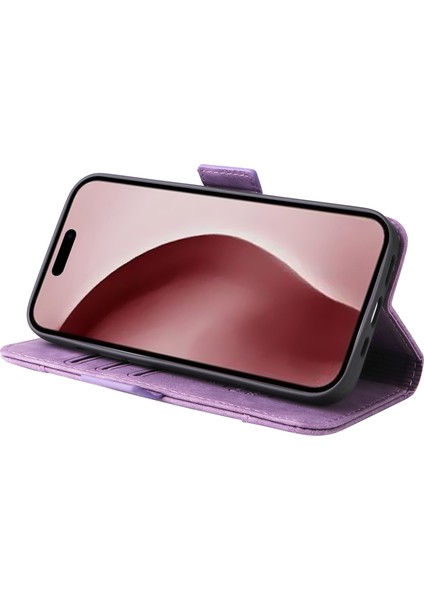 iPhone 16 Pro Deri Kapaklı Telefon Kılıfı (Yurt Dışından)