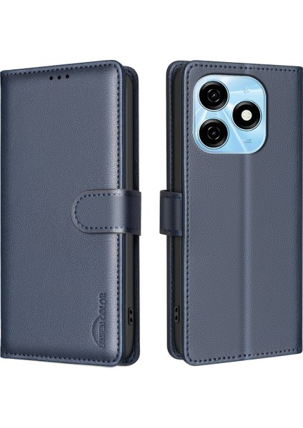 Tecno Spark 20 Rfıd Engelleme Darbeye Dayanıklı Deri Kapak (Yurt Dışından)