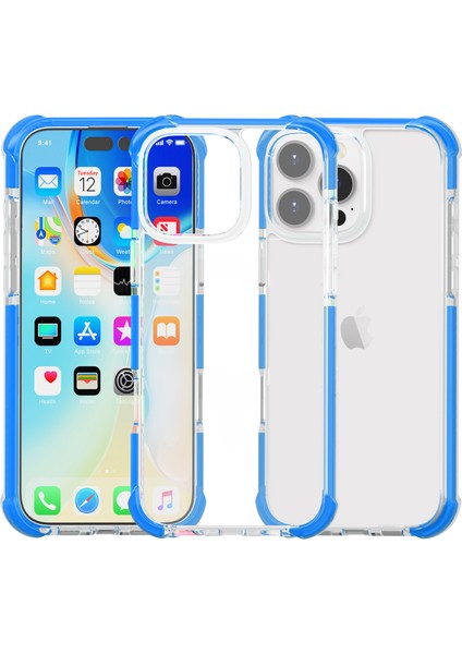 iPhone 16 Pro Tpu+Tpe+Pc Telefon Kılıfı (Yurt Dışından)