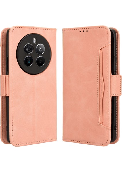 Realme 12 Pro 5g/12 Pro Plus 5g Kılıf Pu Deri Standı Çoklu Kart Sahipleri Telefon Kapağı (Yurt Dışından)