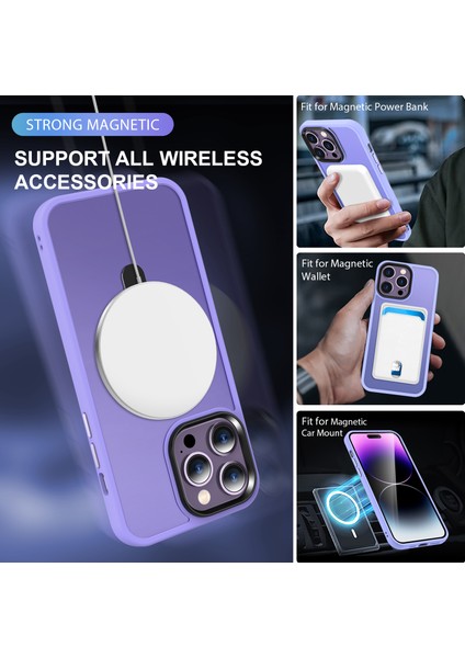 iPhone 16 Pro Max Magsafe ile Uyumlu Kickstand Telefon Kılıfı (Yurt Dışından)