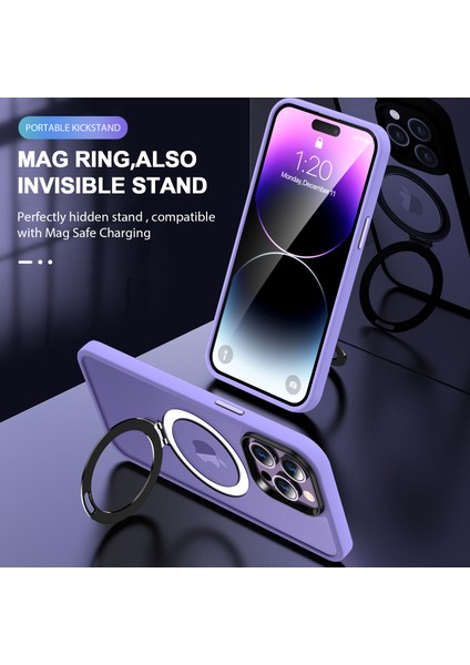 iPhone 16 Pro Max Magsafe ile Uyumlu Kickstand Telefon Kılıfı (Yurt Dışından)