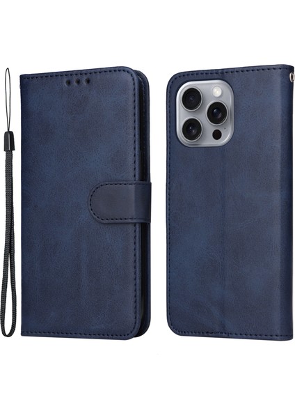 iPhone 16 Pro Max Kart Yuvası Deri Cüzdan Telefon Kılıfı (Yurt Dışından)