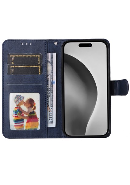 iPhone 16 Pro Max Kart Yuvası Deri Cüzdan Telefon Kılıfı (Yurt Dışından)