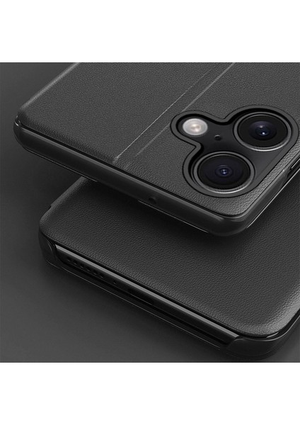 iPhone 16 Pro Max Görünüm Penceresi Tam Korumalı Deri Telefon Kılıfı (Yurt Dışından)