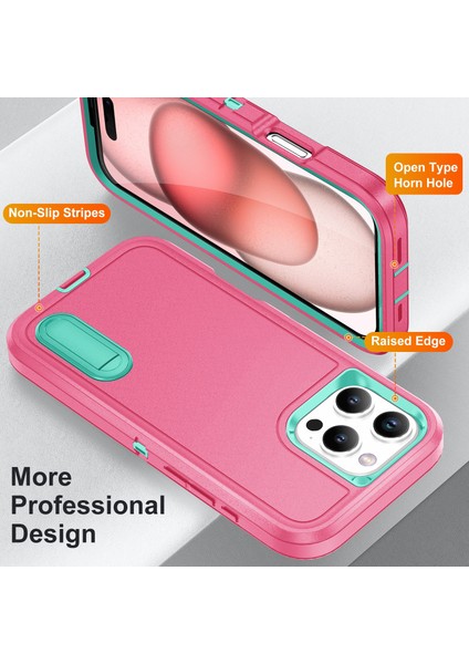 iPhone 16 Pro Pc+Silikon+Eva Destekli Koruyucu Telefon Kılıfı (Yurt Dışından) modelleri