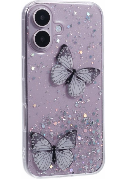 iPhone 16 Plus Epoksi Pvc Tpu Estetik Telefon Kılıfı (Yurt Dışından)