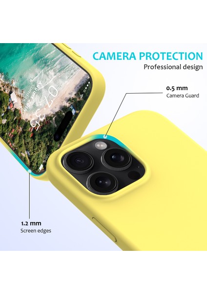 iPhone 16 Pro Darbeye Dayanıklı Sıvı Silikon Yumuşak Astarlı Telefon Kapağı (Yurt Dışından) fiyatları