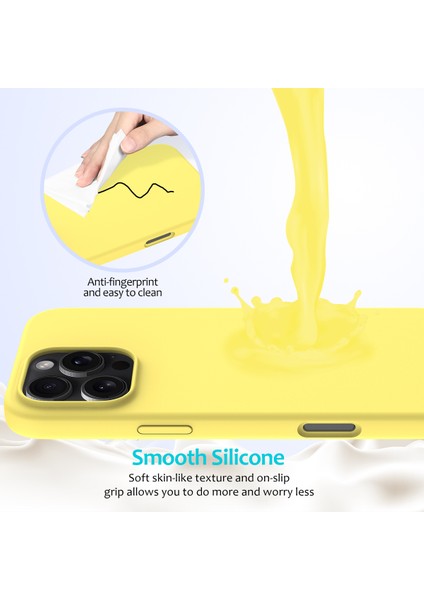 iPhone 16 Pro Darbeye Dayanıklı Sıvı Silikon Yumuşak Astarlı Telefon Kapağı (Yurt Dışından) fırsatları