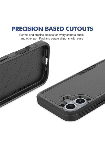 iPhone 16 Pc+Tpu Darbeye Dayanıklı Telefon Kılıfı (Yurt Dışından) indirimleri