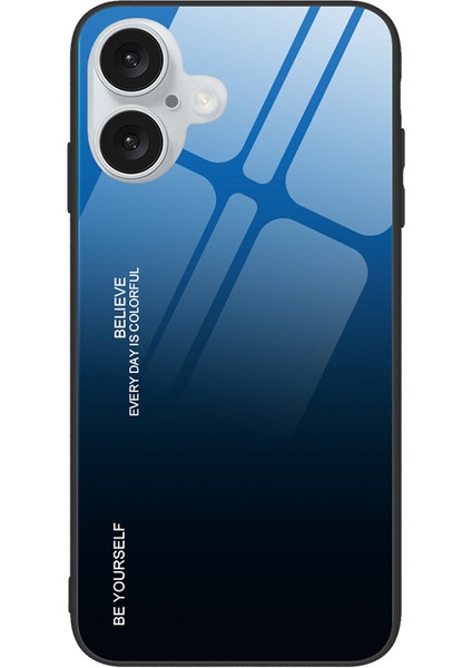 iPhone 16 Temperli Cam + Tpu Telefon Kapağı Degrade Renk (Yurt Dışından)