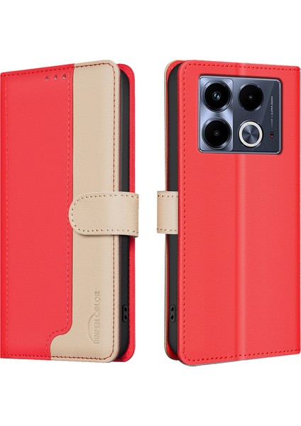 Infinix Note 40 Rfıd Engelleme Deri Telefon Kılıfı Cüzdanı (Yurt Dışından)