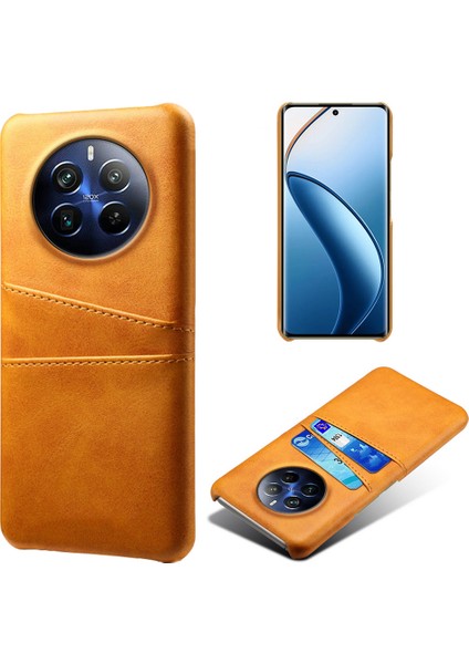 Realme 12 Pro/12 Pro Plus 5g Kabuk Deri + Pc Çift Kart Yuvaları Arka Kapak Telefon Kılıfı (Yurt Dışından)