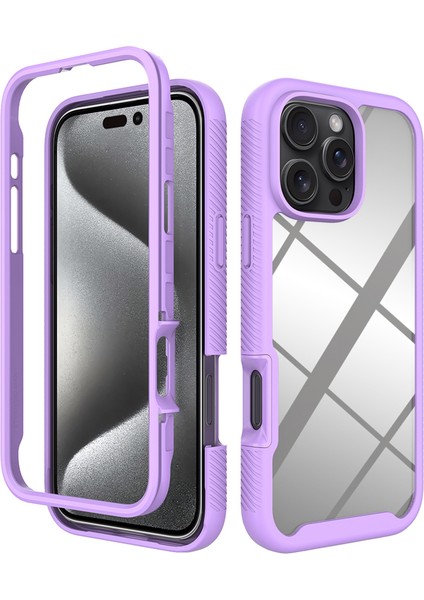 iPhone 16 Pro Max Düşme Önleyici Arada Pc+Tpu Telefon Kılıfı (Yurt Dışından)