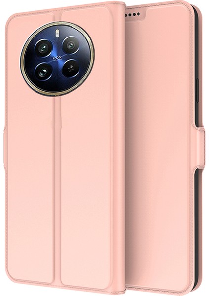 Realme 12 Pro 5g/12 Pro Plus 5g Kılıf Pu Deri Darbeye Dayanıklı Tpu Standlı Telefon Kapağı (Yurt Dışından)