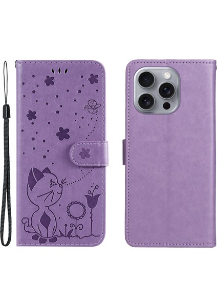 iPhone 16 Pro Max Deri Pu Deri Telefon Kılıfı (Yurt Dışından)