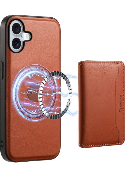 iPhone 16 Plus Manyetik Hibrit Tpu+Pc Telefon Kılıfı (Yurt Dışından)