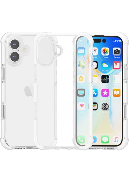 iPhone 16 Plus Şeffaf Telefon Kılıfı Tpu+Tpe+Pc Telefon Kapağı (Yurt Dışından) fiyatları