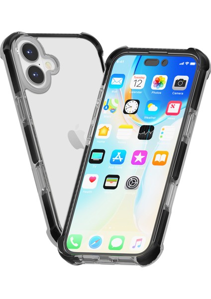 iPhone 16 Plus Şeffaf Telefon Kılıfı Tpu+Tpe+Pc Telefon Kapağı (Yurt Dışından)