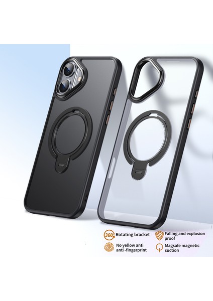 iPhone 16 Kickstand Mat Arka Kapak Magsafe ile Uyumlu (Yurt Dışından) modelleri