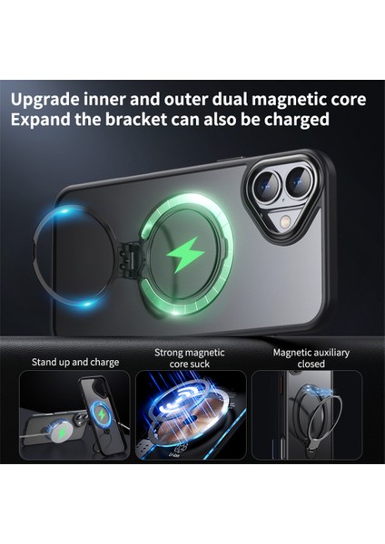 iPhone 16 Kickstand Mat Arka Kapak Magsafe ile Uyumlu (Yurt Dışından) fırsatları