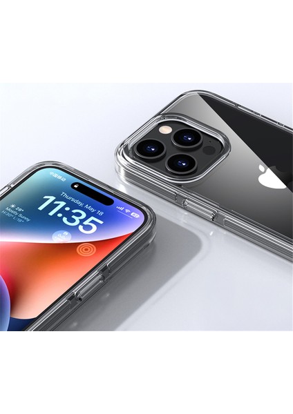 iPhone 16 Pro Max Tpu+Pc+Tpe Çizilmez Şeffaf Telefon Kapağı (Yurt Dışından)