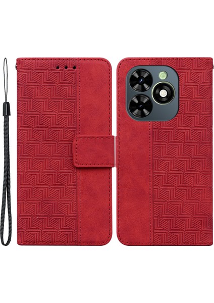Tecno Spark Go 2024 4g / Spark 20 Düşmeyi Önleyici Deri Cüzdan Kılıfı (Yurt Dışından)