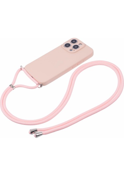iPhone 16 Pro Max Fiber Astar Tpu Darbeye Dayanıklı Telefon Kılıfı ve Crossbody Ipi (Yurt Dışından)
