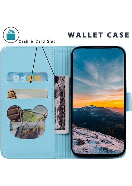 iPhone 16 Pro Cüzdan Deri Telefon Kılıfı (Yurt Dışından)