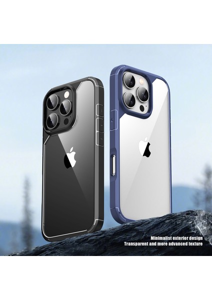 iPhone 16 Pro Max Darbeye Dayanıklı Pc+Tpu Şeffaf Arka Telefon Kapağı (Yurt Dışından) fiyatları