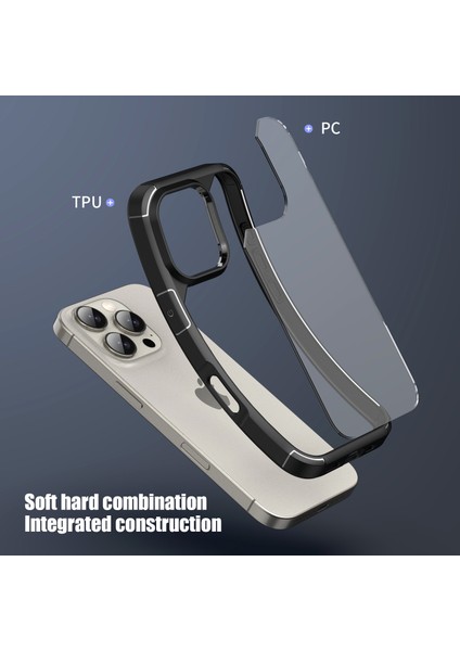 iPhone 16 Pro Max Darbeye Dayanıklı Pc+Tpu Şeffaf Arka Telefon Kapağı (Yurt Dışından) indirimleri