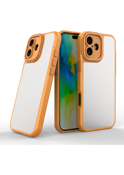 iPhone 16 Mat Parmak Izi Önleyici Pc+Tpu Telefon Arka Kapağı (Yurt Dışından) modelleri