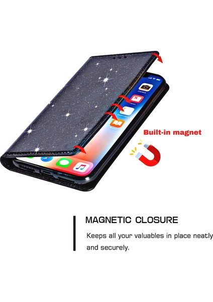 iPhone 16 Pro Max Simli Pu Deri+Tpu Kart Yuvası Telefon Kapağı (Yurt Dışından)