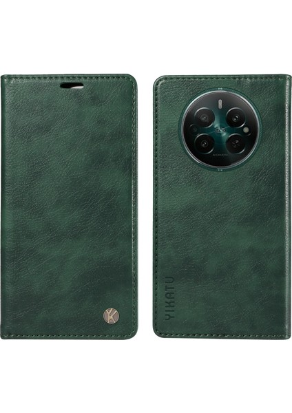 Realme 12/12 Plus 5g Kılıf Damla Geçirmez Deri Kart Tutucu Telefon Koruyucu Kapak (Yurt Dışından)