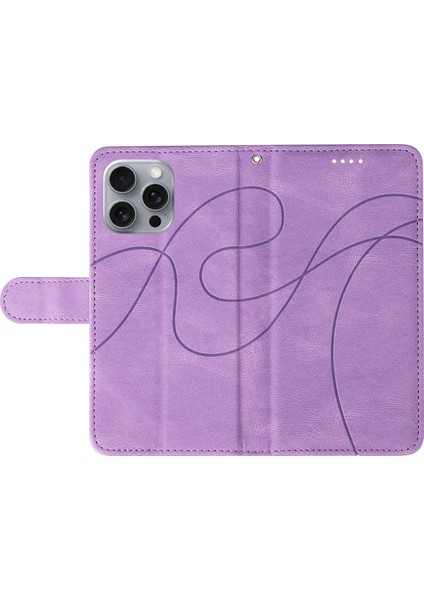 iPhone 16 Pro Max Deri Stand Özelliği Çevirmeli Telefon Kapağı (Yurt Dışından)