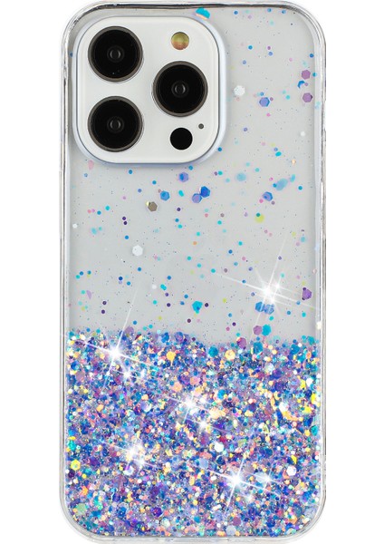 iPhone 16 Pro Sparkle Payetler Parlak Epoksi Tpu Telefon Kapağı (Yurt Dışından)