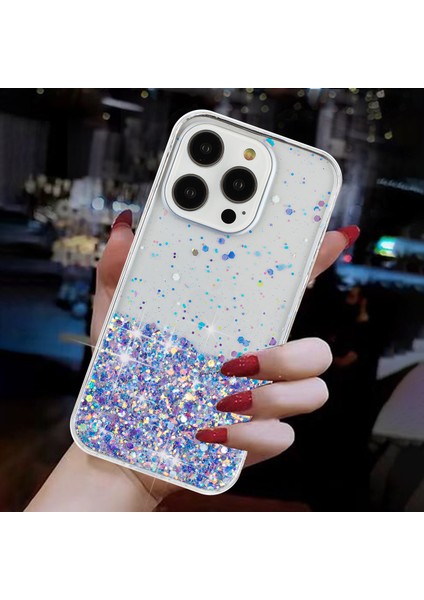 iPhone 16 Pro Sparkle Payetler Parlak Epoksi Tpu Telefon Kapağı (Yurt Dışından)