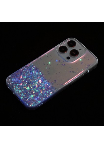 iPhone 16 Pro Sparkle Payetler Parlak Epoksi Tpu Telefon Kapağı (Yurt Dışından)