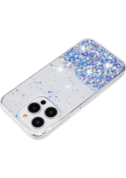iPhone 16 Pro Sparkle Payetler Parlak Epoksi Tpu Telefon Kapağı (Yurt Dışından)