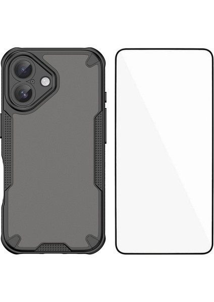 iPhone 16 Plus Ekran Filmli Anti Drop Tpu Telefon Arka Kapağı (Yurt Dışından)